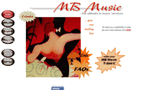 Desktop Screenshot of mbmusicservices.com